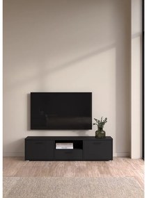 Czarna szafka pod TV 147x38 cm Media – Tvilum
