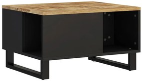 Stolik kawowy w stylu loft z drewnianym blatem jasnobrązowy G2-Z99