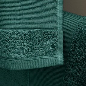 Ciemnozielone bawełniane ręczniki frotte zestaw 6 szt. Anti-Bacterial – Catherine Lansfield