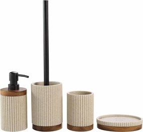 Prążkowany kubek łazienkowy NIAGARA, 8 x 10.8 cm