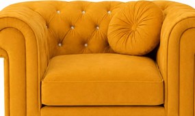 Elegancki fotel Prima pikowany chesterfield