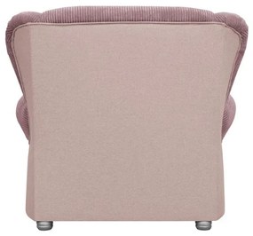 Różowy sztruksowy szezlong Lord – Ropez