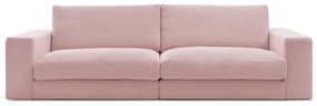 Różowa sztruksowa sofa 274 cm Leonard – Bobochic Paris