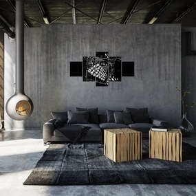 Obraz - Rysunek w stylu Banksy (125x70 cm)