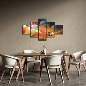 Obraz - człowiek unoszący się w kosmosie (125x70 cm)