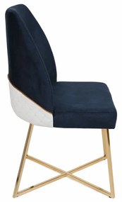 Zestaw krzeseł do jadalni Madrid Dark Blue, 4 szt., 4 szt.