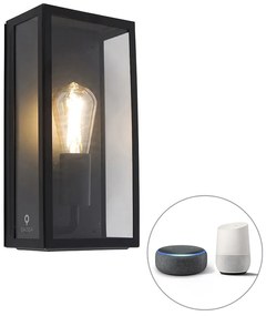Zewnetrzna Inteligentna lampa ścienna zewnętrzna czarna z WiFi ST64 IP44 - Rotterdam Nowoczesny Oswietlenie zewnetrzne