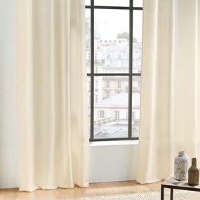 Beżowa zasłona z mikrowłókna 140x280 cm Absolu – douceur d'intérieur