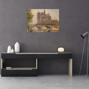 Obraz - Robert William Vonnoh, Notre Dame de Paris, reprodukcje (70x50 cm)