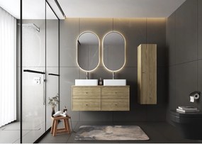Zestaw do Łazienki 120cm Szafka z Blatem Dąb Olejowany Marco