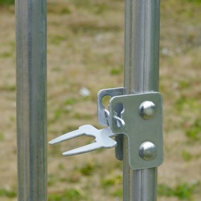 PawHut Wybieg dla małych zwierząt, outdoorowy wybieg dla kur, królików, kaczek, stabilna konstrukcja, stal i tkanina Oxford