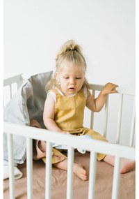 Dziecięca szara lniana poszewka na poduszkę Linen Tales Nature, 40x60 cm