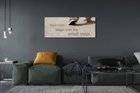 Zdjęcie na płótnie Napis na Betonowej Drodze