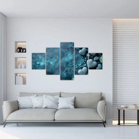 Obraz - Kamienie w kształcie serca (125x70 cm)