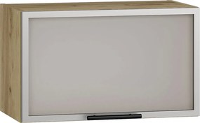 Kuchenna szafka górna okapowa z witryną dąb craft F0-T65