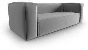 Szara aksamitna sofa 200 cm Mackay – Cosmopolitan Design