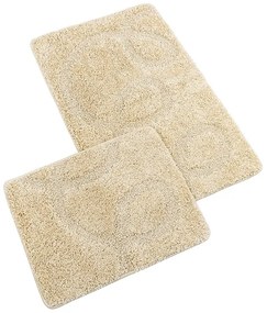Bellatex Zestaw dywaników łazienkowych bezwycięcia BANYSILVER beżowy, 60 x 100, 60 x 50 cm