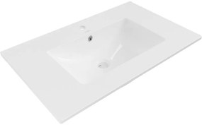 Mexen Atena umywalka wpuszczana w blat 76 x 46 cm, biała - 25017500