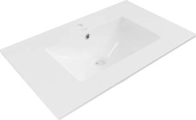 Mexen Atena umywalka wpuszczana w blat 76 x 46 cm, biała - 25017500