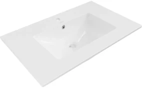 Mexen Atena umywalka wpuszczana w blat 76 x 46 cm, biała - 25017500