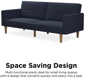 Ciemnoniebieska rozkładana sofa Støraa Mainstays