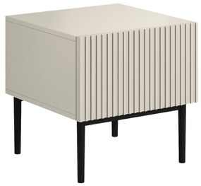 Zestaw szafek nocnych Nicole 46 cm - kaszmir / czarne nóżki