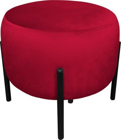 Pufa OLA loft ławka podnóżek metal : Kolor Stelaża - Czarny , Kolor tkaniny - VELVET - MG31, Typ tkaniny - Velvet