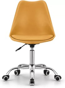Nowoczesne, ergonomiczne i stylowe krzesło Miramas z regulacją wysokości i kauczukowymi kółkami do biura i domowego biura