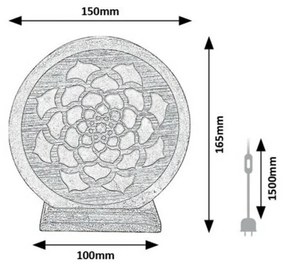 Rabalux 76031 lampa solna Mandali