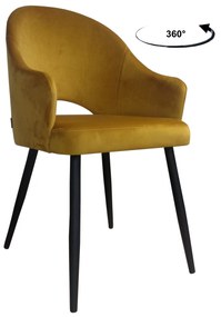 Krzesło obrotowe Velvet podstawa czarna MG15