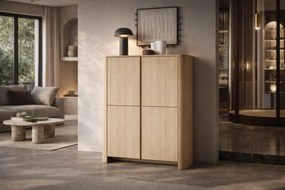Komoda wysoka Sorrenti 103 cm - dąb vicenza