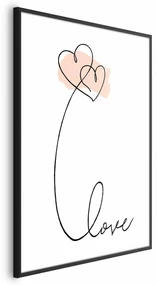 Plakat Połączeni w chmurach 21x30 cm z ramą czarną bez marginesu ARTGEIST B