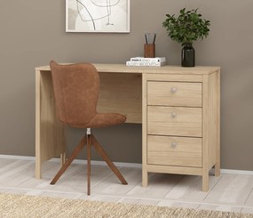 Biurko komputerowe z 3 szufladami Madrid, jackson hickory