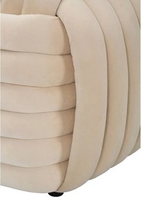 Kremowa aksamitna ławka Softy – Mauro Ferretti