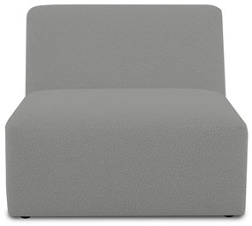 Szary moduł sofy z materiału bouclé (moduł środkowy) Roxy – Scandic
