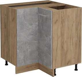 Szafka narożna beton 75.6x46x81.6 r-line