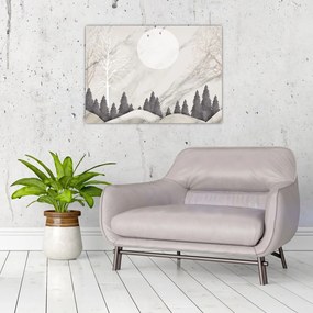 Obraz - Zimowy krajobraz (70x50 cm)