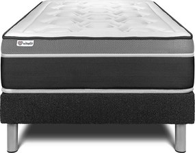 lózka z materacem VITAL CARE 120 x 200 cm Rama lózka Czarny