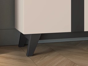 Komoda 160 cm Freshion 03, kaszmir / czarny