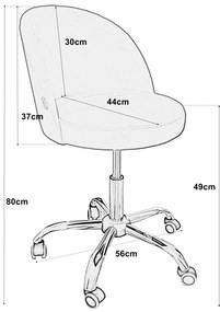 Fotel obrotowy TRIX MG02 śliwka