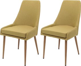 Krzesło do jadalni MCW-O27 (zestaw 2 sztuk),  zielony