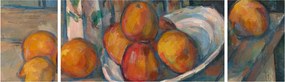 Obraz - Paul Cézanne, Still Life with Milk Jug and Fruit, reprodukcje (170x50 cm)