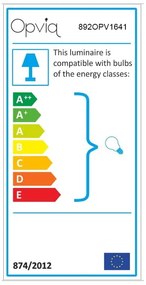 Biała lampa wisząca z 6 kloszami z elementami w kolorze złota Opviq lights Damar