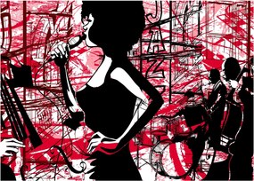 Obraz na szkle - Jazz (70x50 cm)