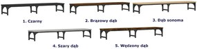 Czarna podwójna półka na biurko - Redgun 4X