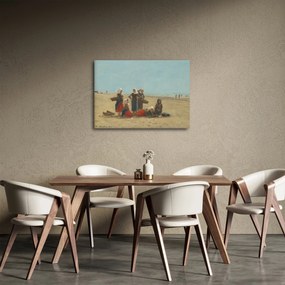 Obraz - Eugène Boudin, Women on the Beach at Berck, reprodukcje (70x50 cm)