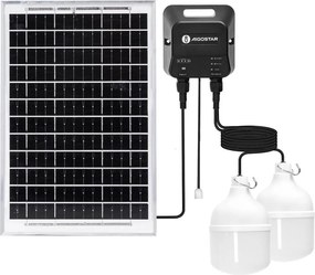 Aigostar - LED solarny żyrandol 2xLED/35W/12V 6000 mAh 6500K śr. 10 cm