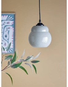 Szara lampa wisząca ze szklanym kloszem ø 19 cm Motella – Bloomingville