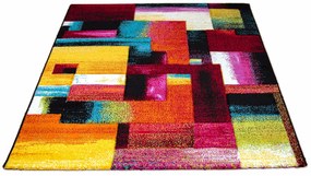 Dywan nowoczesny Folk 3D  Geometria multikolor 200 cm x 290 cm