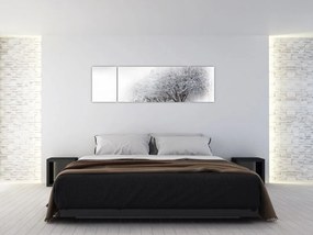 Obraz - Zimowa aleja (170x50 cm)